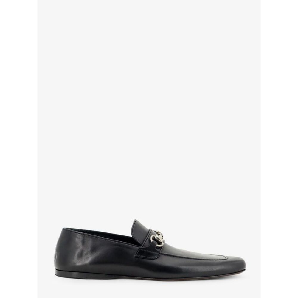 Gucci Men Leather Loafers With Metal Horsebit